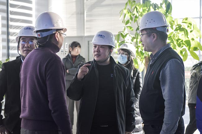 考察衛(wèi)輝市藍(lán)天環(huán)保材料有限公司