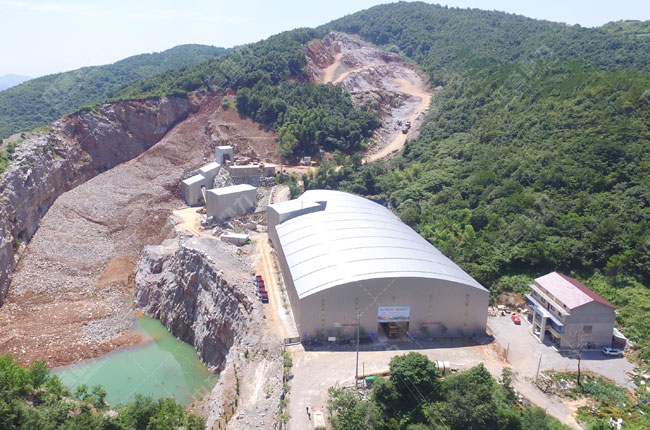 湖南省婁底市時產10000噸砂石骨料生產線