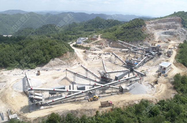 貴州省時產1000噸砂石骨料生產線